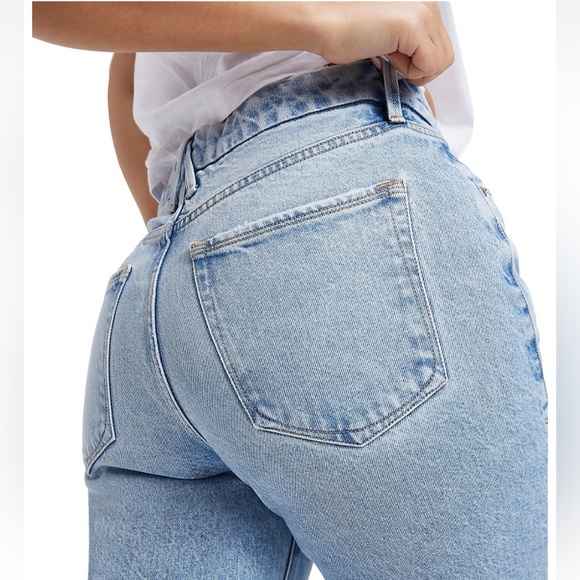 GOOD AMERICAN size 16 Good Girlfriend High 30" Inseam 'Lil Loose inLeg' $155 NEW - Picture 5 of 16